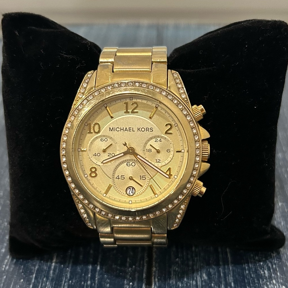 Michael Kors Crystal Bezel Set Watch